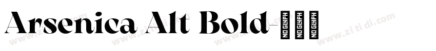 Arsenica Alt Bold字体转换